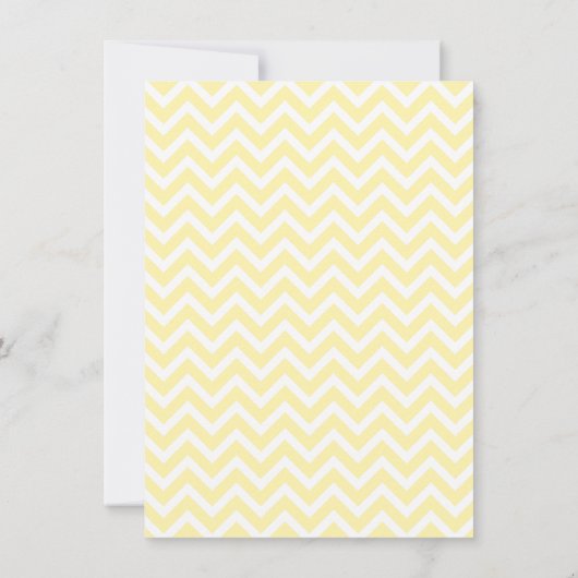 Elegante Schattigee Duck Chevron Baby Shower Uitno Kaart (Achterkant)