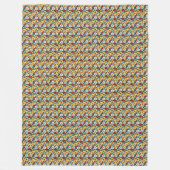 Elegante Schattigee kleurrijke botanische bloemen Fleece Deken (Voorkant)