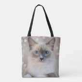 Elegante Schattigee Ragdoll Kitty Cat Tote Bag (Achterkant)