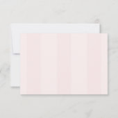 Elegante Schattigee Roze Coquette Bow Afstuderen RSVP Kaartje (Achterkant)