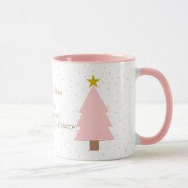 Elegante Schattigee Solo Roze Kerstboom, Golden St Mok