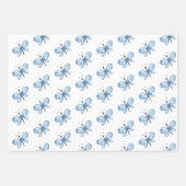 Elegante Schattigee Wildbloemen en Vlinders Inpakpapier Vel (Voorkant 2)