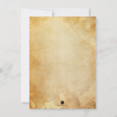 Elegante schedel budget Halloween thema bruiloft Kaart (Achterkant)