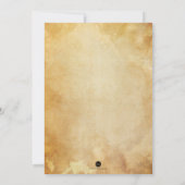 Elegante schedel Halloween bruiloft uitnodiging (Achterkant)