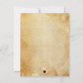 Elegante schedel Halloween Thema Bruiloft Budget Kaart (Achterkant)