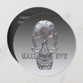 Elegante schedel unieke Halloween Kaart (Voorkant / Achterkant)