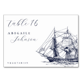 Elegante scheepsillustratie in scheepvaartstijl tr kaart