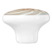Elegante schelp 3D kust Keramische Knop (Zijkant)