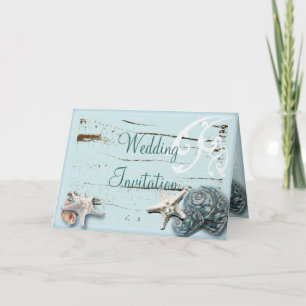 Elegante Schelpen Strand Bruiloft Briefpapier