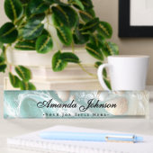 Elegante Schelpen Strand Script Naambordje