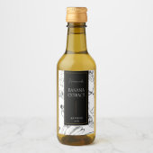 Elegante schets Zelfgemaakte Banaan Extract Label Wijn Etiket (Voorkant)