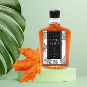 Elegante schets zelfgemaakte esdoorn siroop label wijn etiket