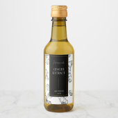 Elegante schets Zelfgemaakte Ginger Extract Label Wijn Etiket (Voorkant)