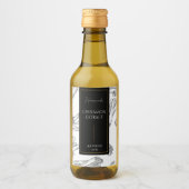 Elegante Schets Zelfgemaakte Kaneel Extract Label Wijn Etiket (Voorkant)