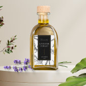 Elegante schets Zelfgemaakte Lavendel Extract Labe Wijn Etiket