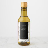 Elegante schets Zelfgemaakte Vanille Extract Label Wijn Etiket (Voorkant)