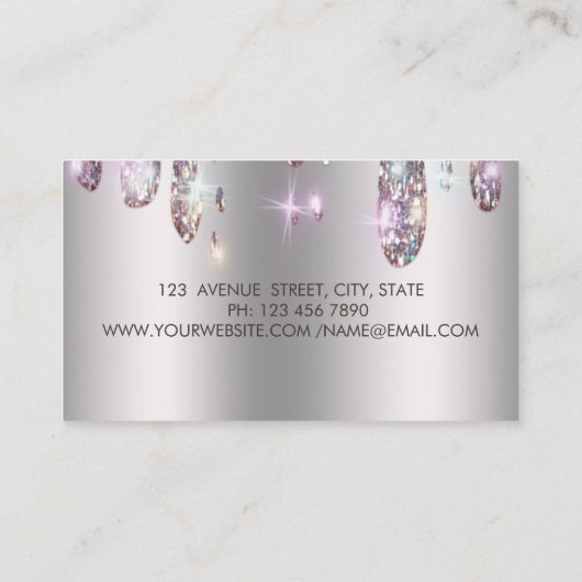 Elegante schijven, mixerklepbakkerij visitekaartje (Achterkant)