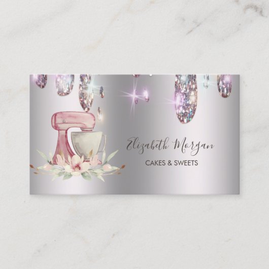 Elegante schijven, mixerklepbakkerij visitekaartje (Voorkant)