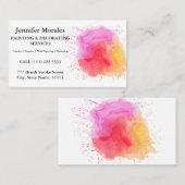 Elegante Schilder & Decorator Interieur en Exterie Visitekaartje (Voorkant / Achterkant)