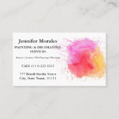 Elegante Schilder & Decorator Interieur en Exterie Visitekaartje (Voorkant)