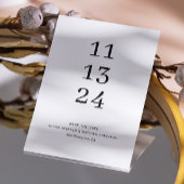 Elegante schone basistypografie minimalistische br save the date