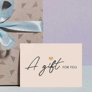 Elegante schone faux gouden hartpastel visitekaartje