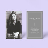 Elegante schone foto Zwart & Wit Script Visitekaartje