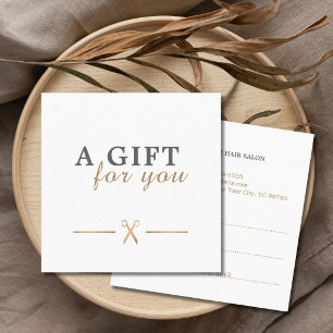 Elegante Schone Nepgouden Scharen Cadeaucertificaa Kortingskaartje