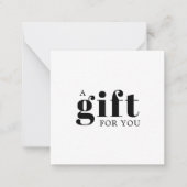 Elegante schone stijlvolle zwart witte schoonheids notitiekaartje (Voorkant)