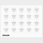 Elegante schone trouw gouden hart Save the date Ronde Sticker (Vel)