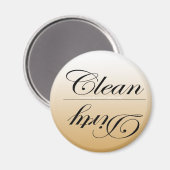 Elegante schone/vuile afwasmachinemagneten magneet (Voorkant / Achterkant)