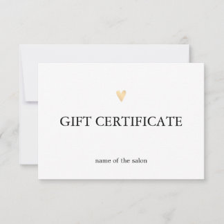 Elegante Schoon Witte Nep Gouden Hart Schoonheidss