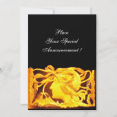 ELEGANTE SCHOONHEID / DAME MET GELE STROOK EN BLOE KAART (Achterkant)