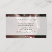 Elegante schoonheid fotografie overlay make-up art visitekaartje (Achterkant)