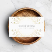 Elegante schoonheid Gold Sunburst Cosmetoloog, Sal Visitekaartje