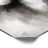 Elegante Schoonheid in Vintage Mist Poster (Hoek)