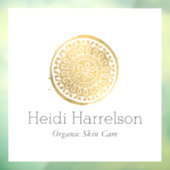 Elegante schoonheid Mandala-logo nep-goud Raamsticker (Vel 3)