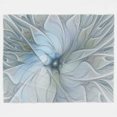 Elegante schoonheid moderne abstracte fractale kun fleece deken (Voorkant (Horizontaal))