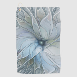 Elegante schoonheid moderne abstracte fractale kun golfhanddoek