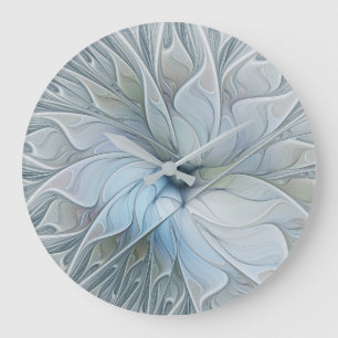Elegante schoonheid moderne abstracte fractale kun grote klok