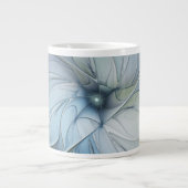 Elegante schoonheid moderne abstracte fractale kun grote koffiekop (Voorkant)