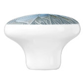 Elegante schoonheid moderne abstracte fractale kun keramische knop (Zijkant)