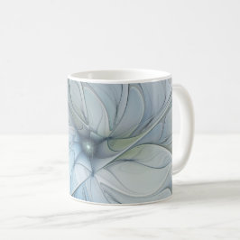 Elegante schoonheid moderne abstracte fractale kun koffiemok