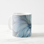 Elegante schoonheid moderne abstracte fractale kun koffiemok (Voorkant links)
