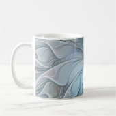 Elegante schoonheid moderne abstracte fractale kun koffiemok (Links)
