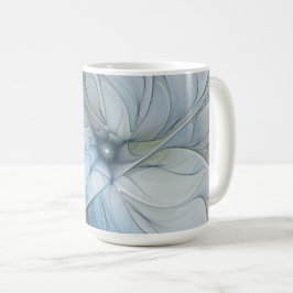 Elegante schoonheid moderne abstracte fractale kun koffiemok