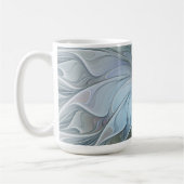 Elegante schoonheid moderne abstracte fractale kun koffiemok (Links)