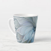 Elegante schoonheid moderne abstracte fractale kun latte mok (Linkerhoek)