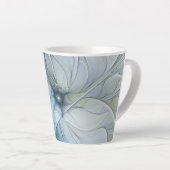 Elegante schoonheid moderne abstracte fractale kun latte mok (Rechterhoek)