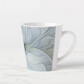 Elegante schoonheid moderne abstracte fractale kun latte mok (Rechts)